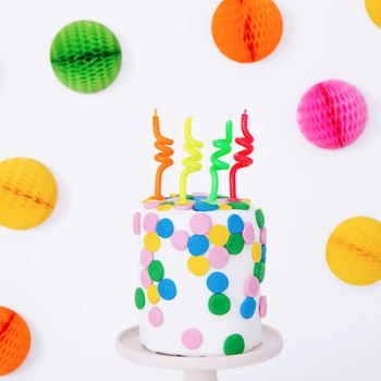 Geburtstagskerzen Gedreht und BUNT von PartyDeco